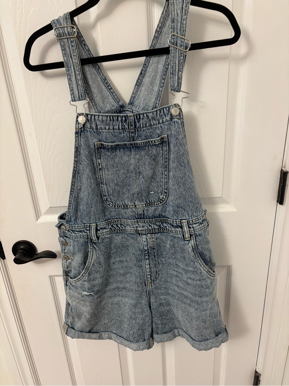 JILLIAN HARRIS for Joe Fresh Light Blue Denim Shortalls